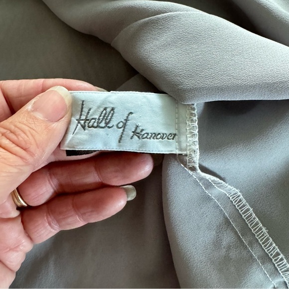 Vintage Sheer Ruffle High Neck Lace Blouse - Picture 5 of 9